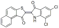 CAS#: 6424-67-5, 5,7-Dichloro-1,2-Dihydro-2-(1-Oxonaphtho[2,1-b]Thien-2(1H)-Ylidene)-3H-Indol-3-One