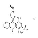 CAS#: 6424-87-9, Sodium 1-Amino-4-[(3-Cyanophenyl)Amino]-9,10-Dioxo-9,10-Dihydro-2-Anthracenesulfonate