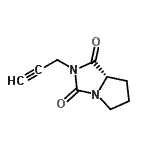 CAS#: 642460-52-4, (7aS)-2-(2-Propyn-1-yl)tetrahydro-1H-pyrrolo[1,2-c]imidazole-1,3(2H)-dione