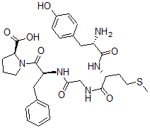 CAS 登录号：64267-98-7， 蛋氨酰(2)-脯氨酰(5)-脑啡肽