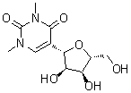 CAS 登录号：64272-68-0， (1S)-1,4-脱水-1-(1,3-二甲基-2,4-二氧代-1,2,3,4-四氢-5-嘧啶基)-D-核糖醇
