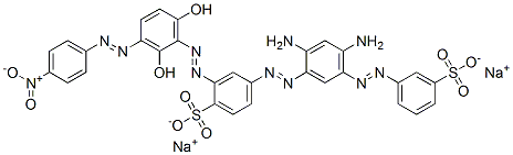CAS#: 6428-27-9, Disodium 4-[[2,4-Diamino-5-[(3-Sulphonatophenyl)Azo]Phenyl]Azo]-2-[[2,6-Dihydroxy-3-[(4-Nitrophenyl)Azo]Phenyl]Azo]Benzenesulphonate