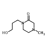 CAS 登录号：643084-44-0， 1-(3-羟基丙基)-4-甲基-2-哌嗪酮