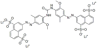CAS#: 64346-41-4, Tetralithium 3,3'-[Carbonylbis[Imino(5-Methoxy-2-Methyl-4,1-Phenylene)Azo]]Bis(Naphthalene-1,5-Disulphonate)