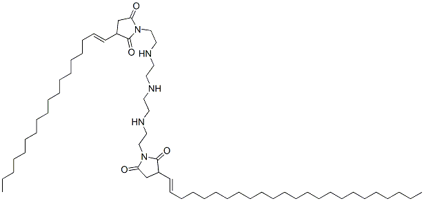 CAS 登录号：64347-09-7， 1-[2-[[2-[[2-[[2-[2,5-二氧代-3-(二十四碳烯基)-1-吡咯烷基]乙基]氨基]乙基]氨基]乙基]氨基]乙基]-3-(十八碳烯基)吡咯烷-2,5-二酮