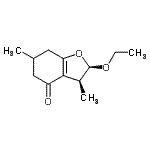 CAS 登录号：643760-08-1， (2R,3S)-2-乙氧基-3,6-二甲基-3,5,6,7-四氢-1-苯并呋喃-4(2H)-酮