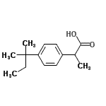 CAS 登录号：64451-78-1， 2-[4-(2-甲基-2-丁炔基)苯基]丙酸