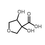 CAS#: 64526-74-5, 3,4-Dihydroxytetrahydro-3-furancarboxylic acid