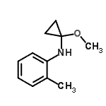 CAS#: 645419-89-2, N-(1-Methoxycyclopropyl)-2-methylaniline