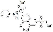 CAS 登录号：64553-75-9， (3Z)-5-氨基-4-氧代-3-(苯基亚肼基)萘-2,7-二磺酸二钠