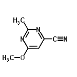 CAS#: 64571-37-5, 6-Methoxy-2-methyl-4-pyrimidinecarbonitrile