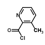 CAS 登录号：64588-88-1， 3-甲基-2-吡啶甲酰氯
