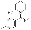 CAS 登录号:64594-09-8, 1-((甲基亚胺)(4-甲基苯基)甲基)-哌啶单盐酸盐