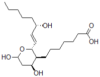 CAS 登录号：64626-32-0， (2R,3S,4S)-四氢-4,6-二羟基-2-[(1E,3S)-3-羟基-1-辛烯-1-基]-2H-吡喃-3-庚酸