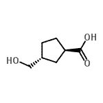CAS#: 64658-14-6, (1R,3R)-3-(Hydroxymethyl)cyclopentanecarboxylic acid