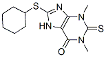 CAS#: 6466-13-3, 8-(Cyclohexylthio)-1,3-Dimethyl-2-Thioxo-2,3-Dihydro-7H-Purin-6(1H)-One