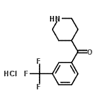 CAS#: 64670-97-9, 4-Piperidinyl[3-(trifluoromethyl)phenyl]methanone hydrochloride (1:1)