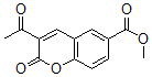 CAS 登录号：6468-74-2， 3-乙酰基-2-氧代-alpha-苯并吡喃-6-羧酸甲酯