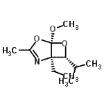 CAS#: 647012-64-4, (1R,5S,7R)-1-Ethyl-7-isopropyl-5-methoxy-3-methyl-4,6-dioxa-2-azabicyclo[3.2.0]hept-2-ene