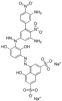 CAS#: 6473-02-5, 4-3,5-Bis(3-Amino-4-Nitrophenyl)Azo-2,4-Dihydroxyphenylazo-5-Hydroxy-2,7-Naphthalenedisulfonic Acid Disodium Salt