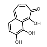 CAS 登录号：64782-84-9， 3,4,5-三羟基-6H-苯并[7]轮烯-6-酮