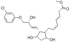 CAS#: 64812-64-2, (3E,5Z)-7-[(1R)-2beta-[(E,R)-4-(3-Chlorophenoxy)-3-Hydroxy-1-Butenyl]-3alpha,5alpha-Dihydroxycyclopentan-1alpha-Yl]-3,5-Heptadienoic Acid Methyl Ester