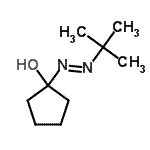 CAS#: 64819-50-7, 1-[(E)-(2-Methyl-2-propanyl)diazenyl]cyclopentanol