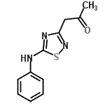 CAS 登录号：64822-00-0， 1-(5-苯胺基-1,2,4-噻二唑-3-基)丙酮