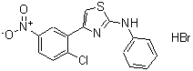 CAS 登录号：648409-23-8， 4-(2-氯-5-硝基苯基)-N-苯基-1,3-噻唑-2-胺氢溴酸盐(1:1)