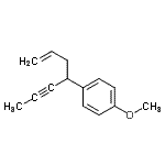 CAS#: 648433-40-3, 1-(1-Hepten-5-yn-4-yl)-4-methoxybenzene