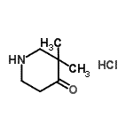 CAS#: 648921-37-3, 3,3-Dimethyl-4-piperidinone hydrochloride (1:1)