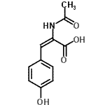 CAS 登录号：64896-33-9， (2E)-2-乙酰氨基-3-(4-羟基苯基)丙烯酸