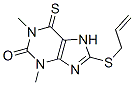 CAS 登录号：6493-39-6， 8-(烯丙基硫代)-6,7-二氢-1,3-二甲基-6-硫代-1H-嘌呤-2(3H)-酮