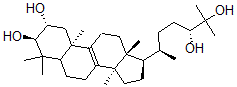 CAS#: 64971-21-7, (24R)-5alpha-Lanost-8-Ene-2alpha,3beta,24,25-Tetraol