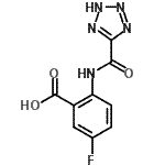 CAS 登录号：649766-37-0， 5-氟-2-[(2H-四唑-5-基羰基)氨基]苯甲酸