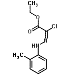 CAS#: 64989-46-4, Ethyl (2E)-chloro[(2-methylphenyl)hydrazono]acetate