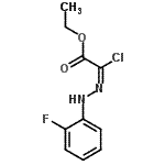 CAS 登录号：64989-74-8， 乙基(2E)-氯[(2-氟苯基)亚肼基]乙酸酯