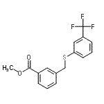 CAS#: 650617-47-3, Methyl 3-({[3-(trifluoromethyl)phenyl]sulfanyl}methyl)benzoate