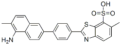 CAS 登录号：65072-39-1， 2-[4-(5-氨基-6-甲基-2-萘基)苯基]-6-甲基苯并噻唑-7-磺酸