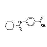 CAS 登录号：651053-02-0， N-(4-乙酰基苯基)-1-哌啶甲酰胺