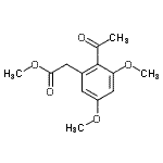 CAS 登录号：6512-33-0， 甲基(2-乙酰基-3,5-二甲氧基苯基)乙酸酯