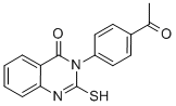 CAS 登录号：65141-63-1， 3-(4-乙酰基-苯基)-2-巯基-3H-喹唑啉-4-酮