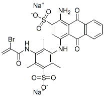 CAS#: 65147-24-2, Disodium 1-Amino-4-[[3-[(2-Bromo-1-Oxoallyl)Amino]-2,4,6-Trimethyl-5-Sulphonatophenyl]Amino]-9,10-Dihydro-9,10-Dioxoanthracene-2-Sulphonate