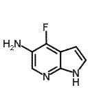 CAS#: 651744-35-3, 4-Fluoro-1H-pyrrolo[2,3-b]pyridin-5-amine