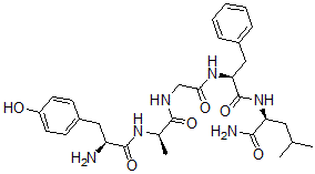 CAS 登录号：65189-64-2， 丙氨酰(2)-脑啡肽酰胺-亮氨酸