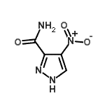 CAS 登录号：65190-36-5， 4-硝基-1H-吡唑-5-甲酰胺