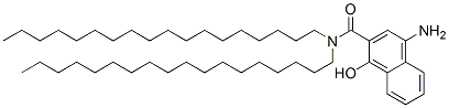 CAS 登录号：65208-33-5， 4-氨基-1-羟基-N,N-二(十八烷基)萘-2-甲酰胺