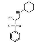 CAS 登录号：65210-99-3， N-[2-溴-2-(苯磺酰基)乙基]环己胺