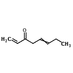 CAS 登录号：65213-86-7， 1,5-辛二烯-3-酮