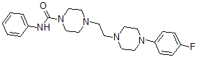 CAS 登录号:65274-88-6, 4-(2-(4-(4-氟苯基)-1-哌嗪基)乙基)-N-苯基-1-哌嗪甲酰胺